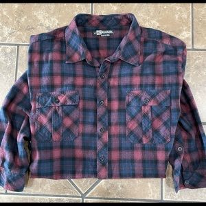 Men’s long-sleeve flannel shirt, XL (runs like a medium)